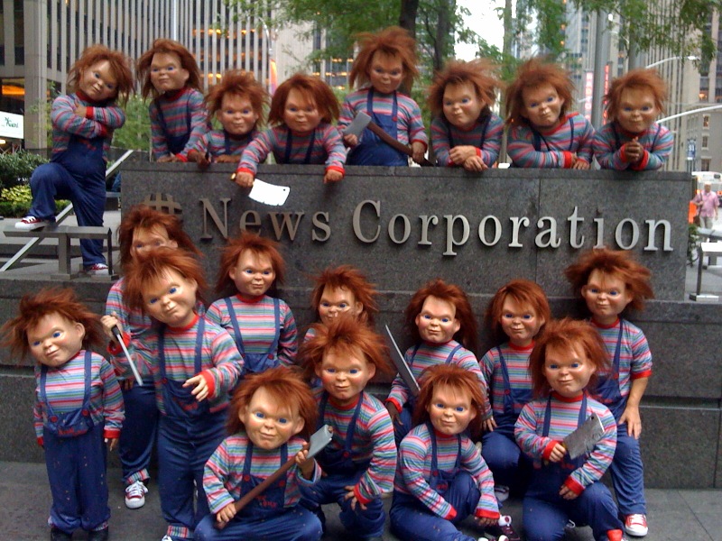There are 20 little Chucky dolls running around Beware